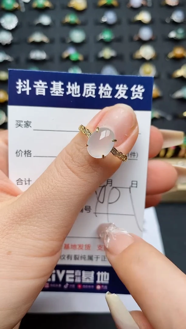 翡翠戒指银S925镶嵌...........