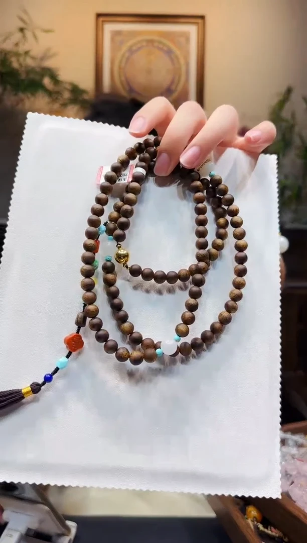 颈饰未镶嵌和田玉108