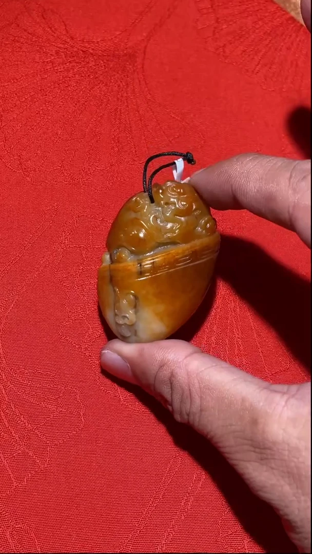 定制和田玉q001529   府上有龙