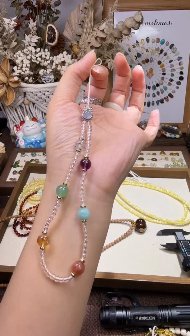 水晶摆件未镶嵌手机挂