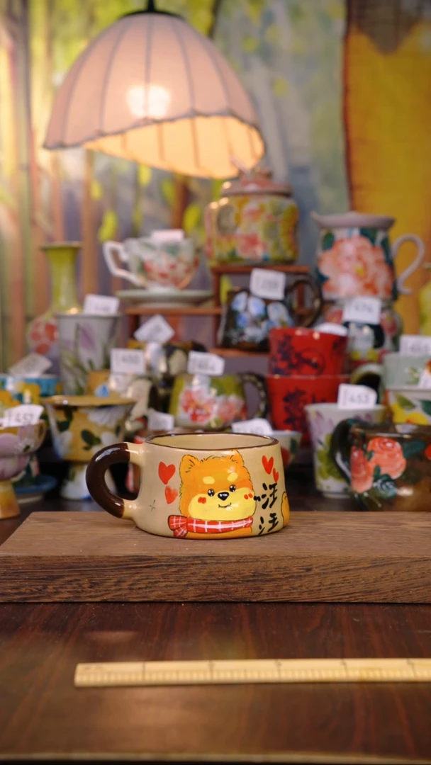 摆件泥垚手作 景德镇手工手绘器物