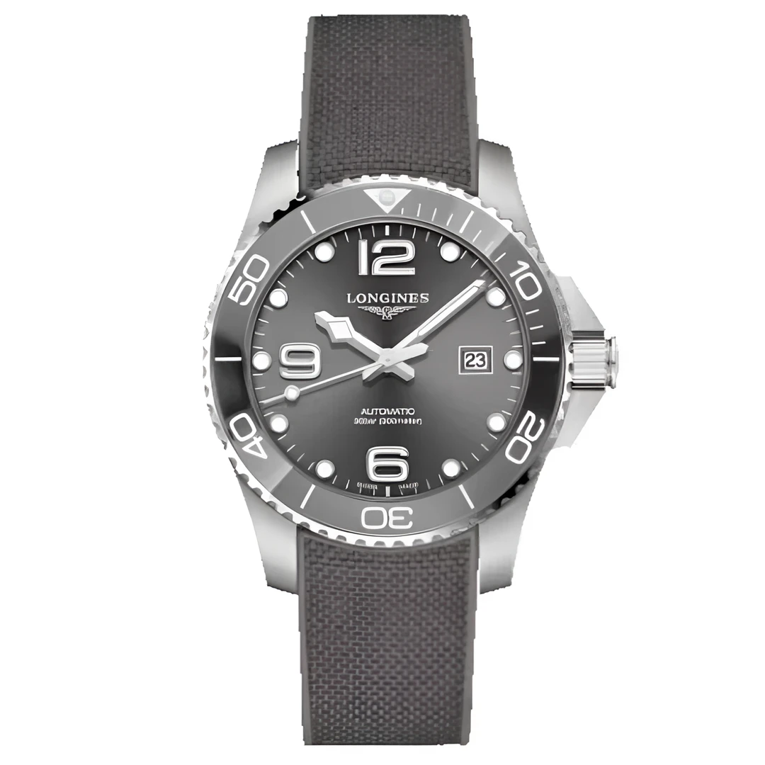 95新 Longines/浪琴 康卡斯系列腕表/陶瓷圈灰胶/43mm表径/