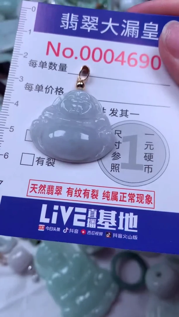 吊坠(不含链)未镶嵌翡翠4690