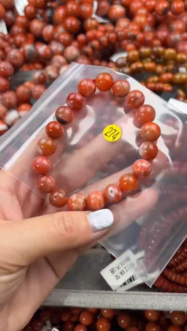 未镶嵌手串南红玛瑙10+