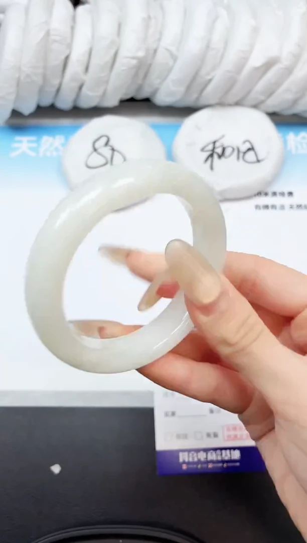 和田玉手镯未镶嵌3K166-53