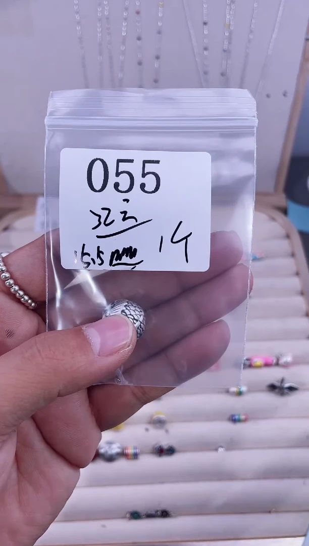 无足银豆**7纯银配件055