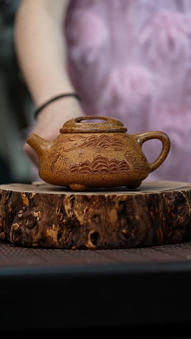 茶壶紫砂宜兴岁颐传砂原矿全手1