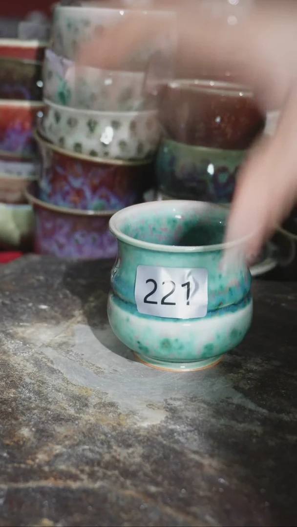 摆件精品窑变钧瓷茶器