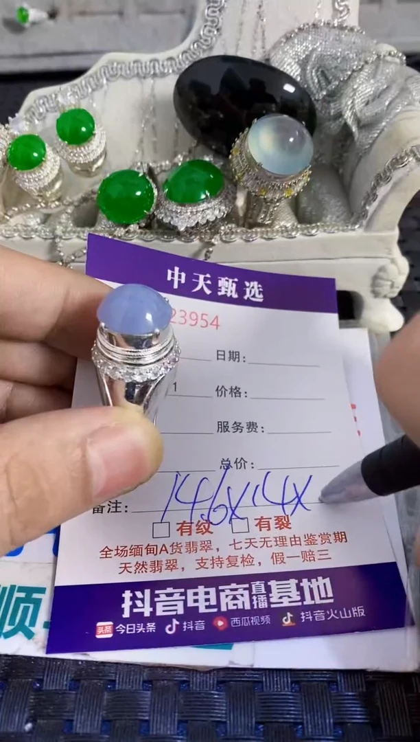 未镶嵌戒指翡翠/3954