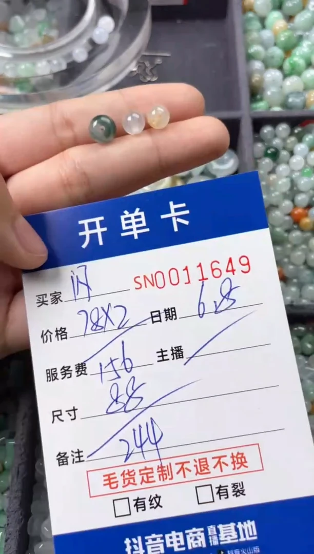 翡翠未镶嵌颈饰00011649