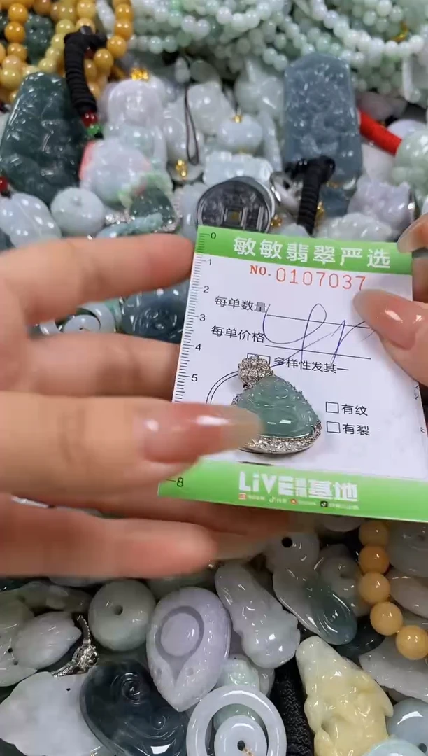 【闪购商品】翡翠颈饰未镶嵌闪购0107037多样性发其一