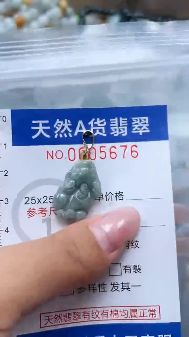 翡翠未镶嵌吊坠(不含链)1