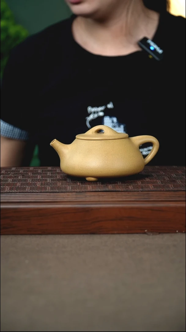 茶杯紫砂原矿黄龙山本绿 景舟石瓢 220cc微瑕不退不换