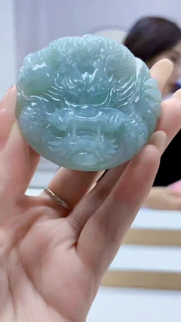 未镶嵌定制翡翠4829DD-毛货挂件85