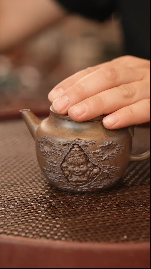 茶壶紫砂原矿手工制作190cc