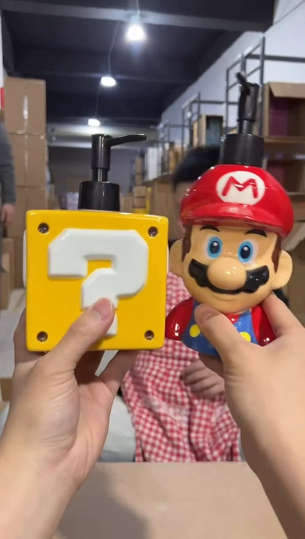 【闪购商品】杯马里奥问号按压瓶一套