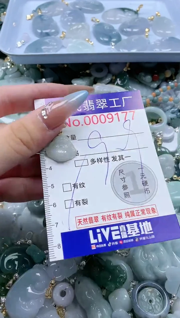 翡翠未镶嵌吊坠(不含链)9177