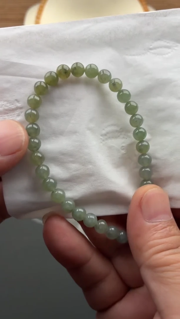 未镶嵌手链翡翠伏*加翡翠珠链