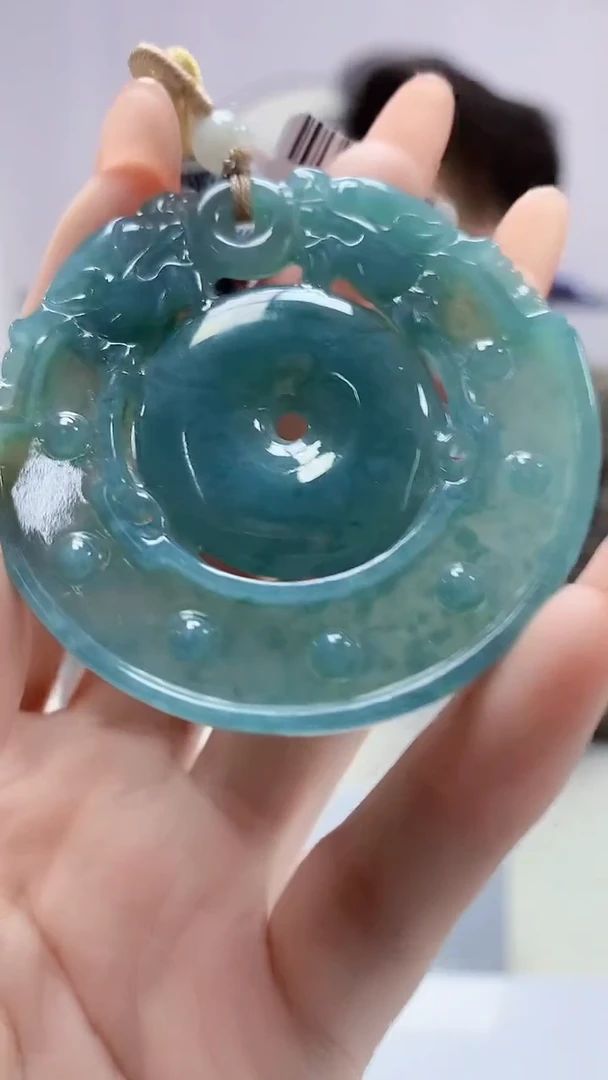【闪购商品】定制翡翠未镶嵌1502DD-毛货挂件25