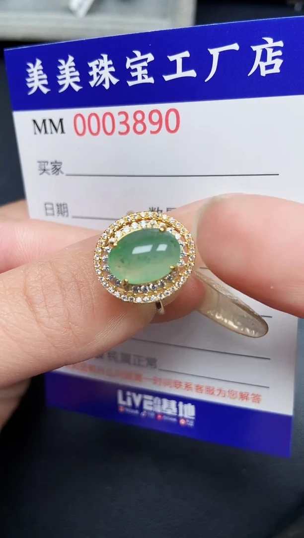 【闪购商品】翡翠颈饰银S925镶嵌3890