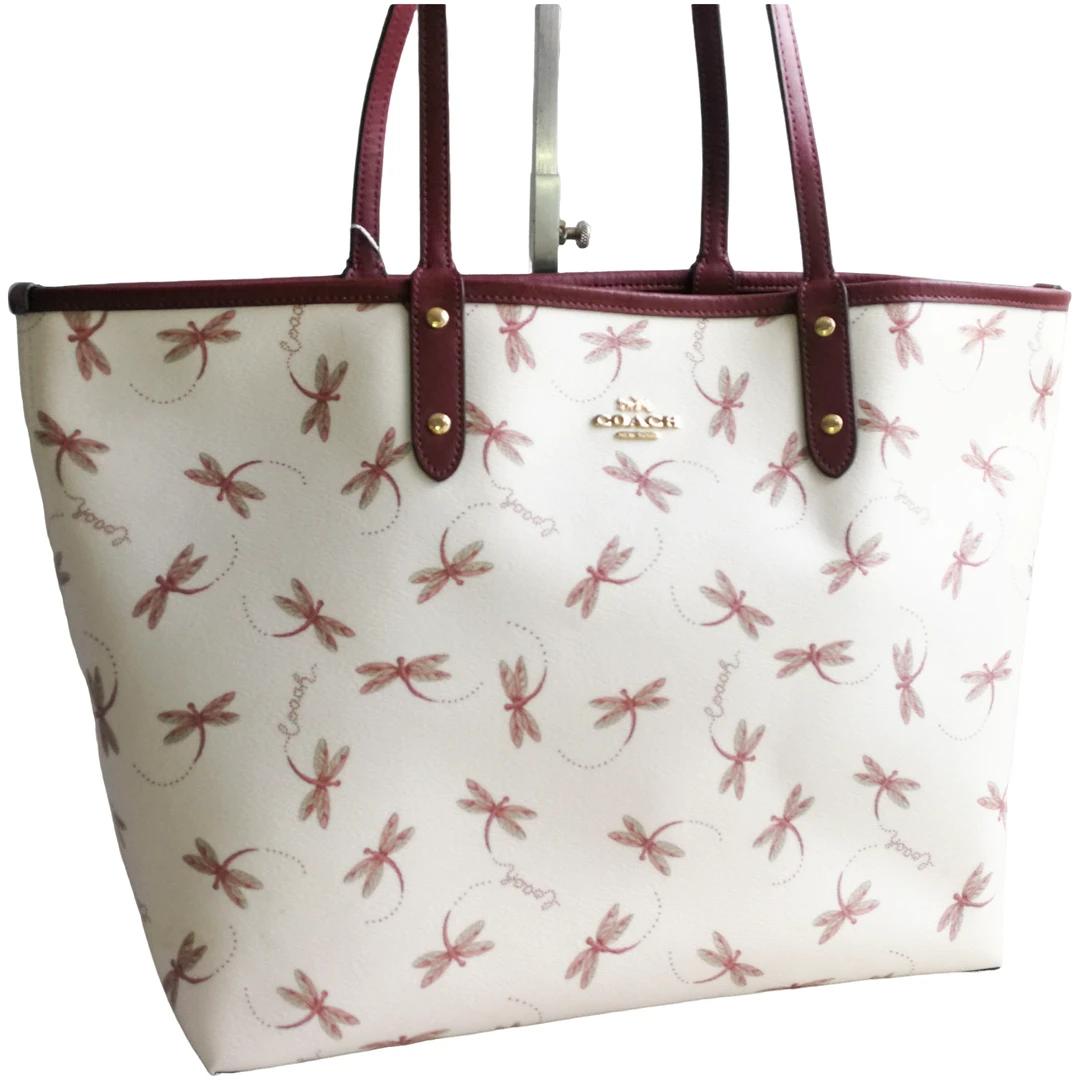 95新 COACH/蔻驰 coach 蜻蜓托特包   072298