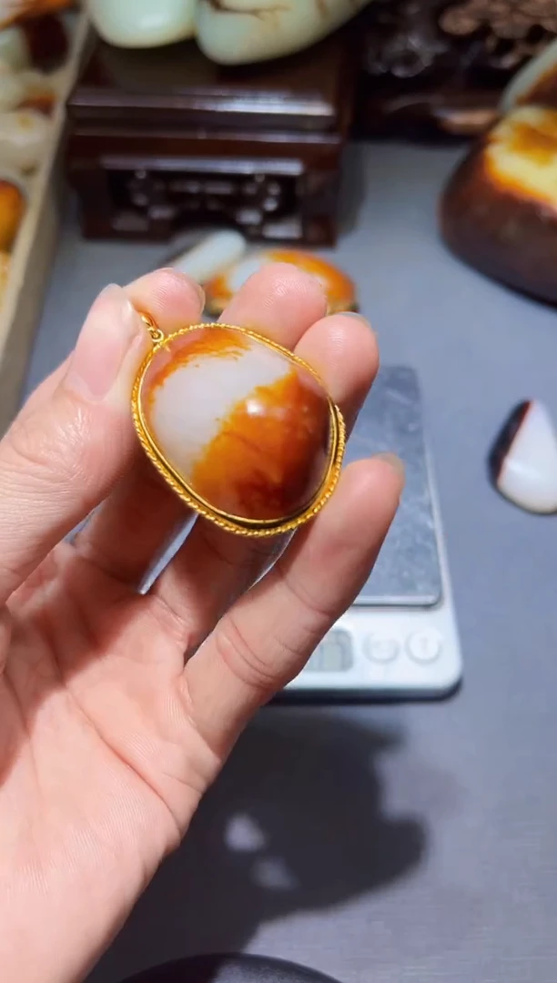 【闪购商品】和田玉（子料）挂件未镶嵌YL-ZZ-1.25-55