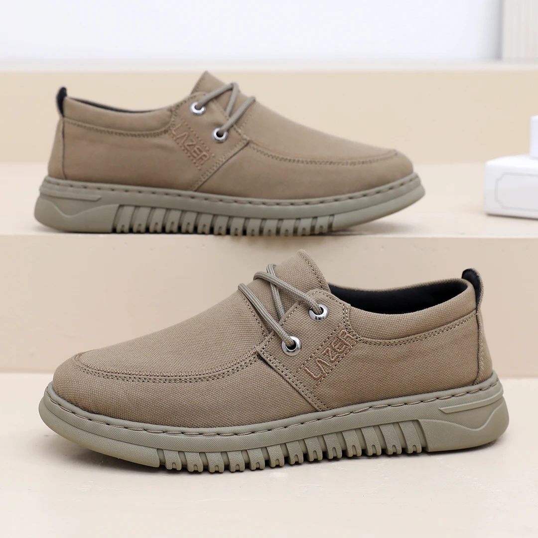 老北京布鞋系带中老年透气单鞋耐磨春秋爸爸鞋软底防滑男士休闲鞋