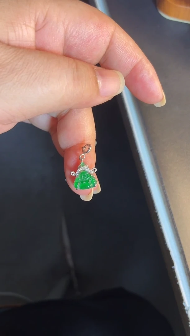 吊坠(不含链)银S925镶嵌翡翠1
