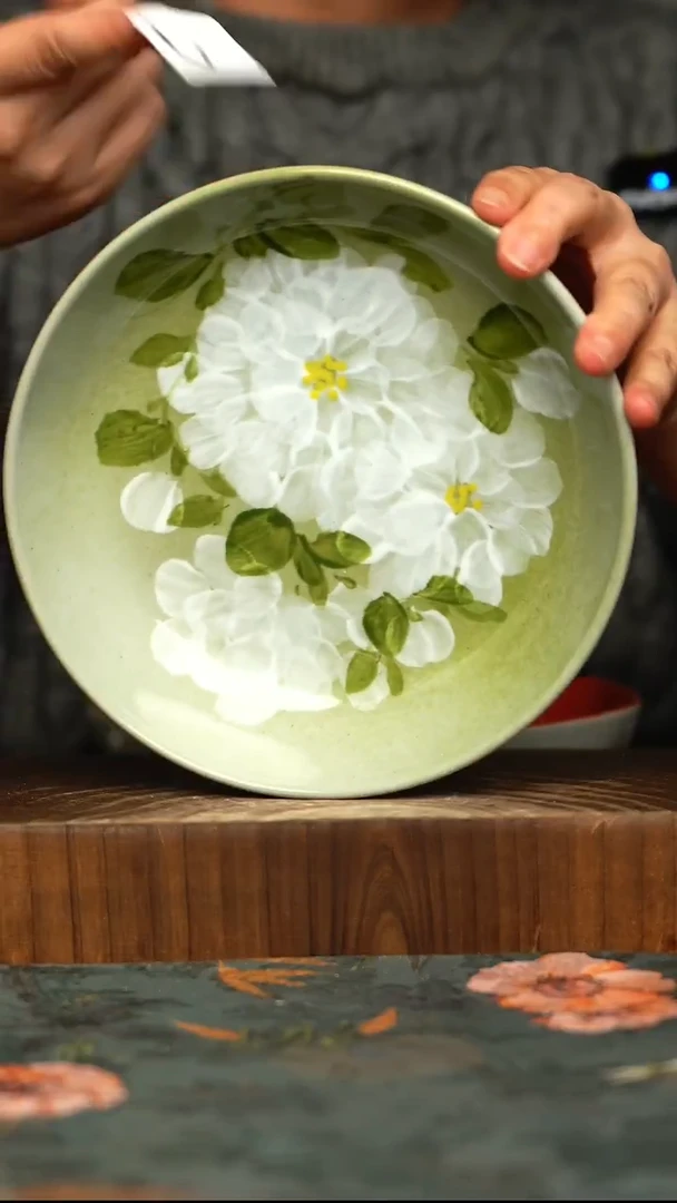 杯釉下彩手工手绘同款陶器