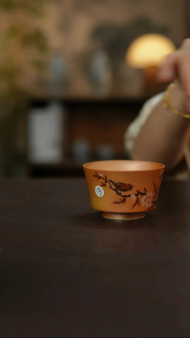 杯景德镇陶瓷杯碗柴烧多人