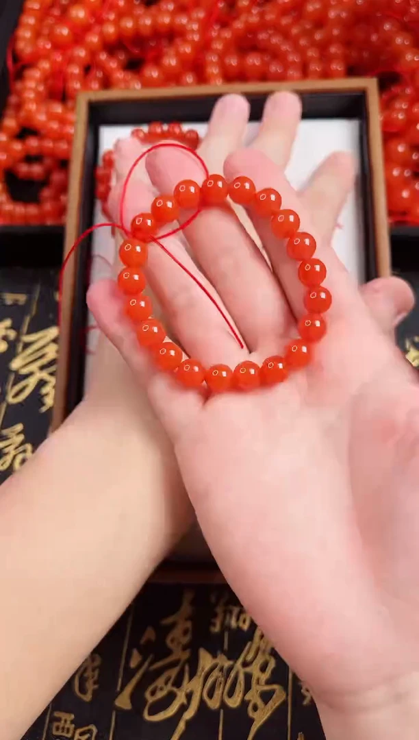 未镶嵌手串南红玛瑙保山杨柳滴水洞亮光高品9+
