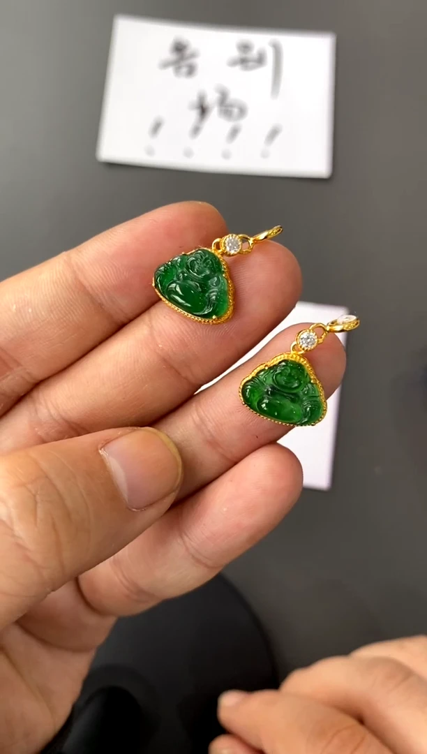 【闪购商品】翡翠颈饰银S925镀金镶嵌买断价（多样性只发其一）