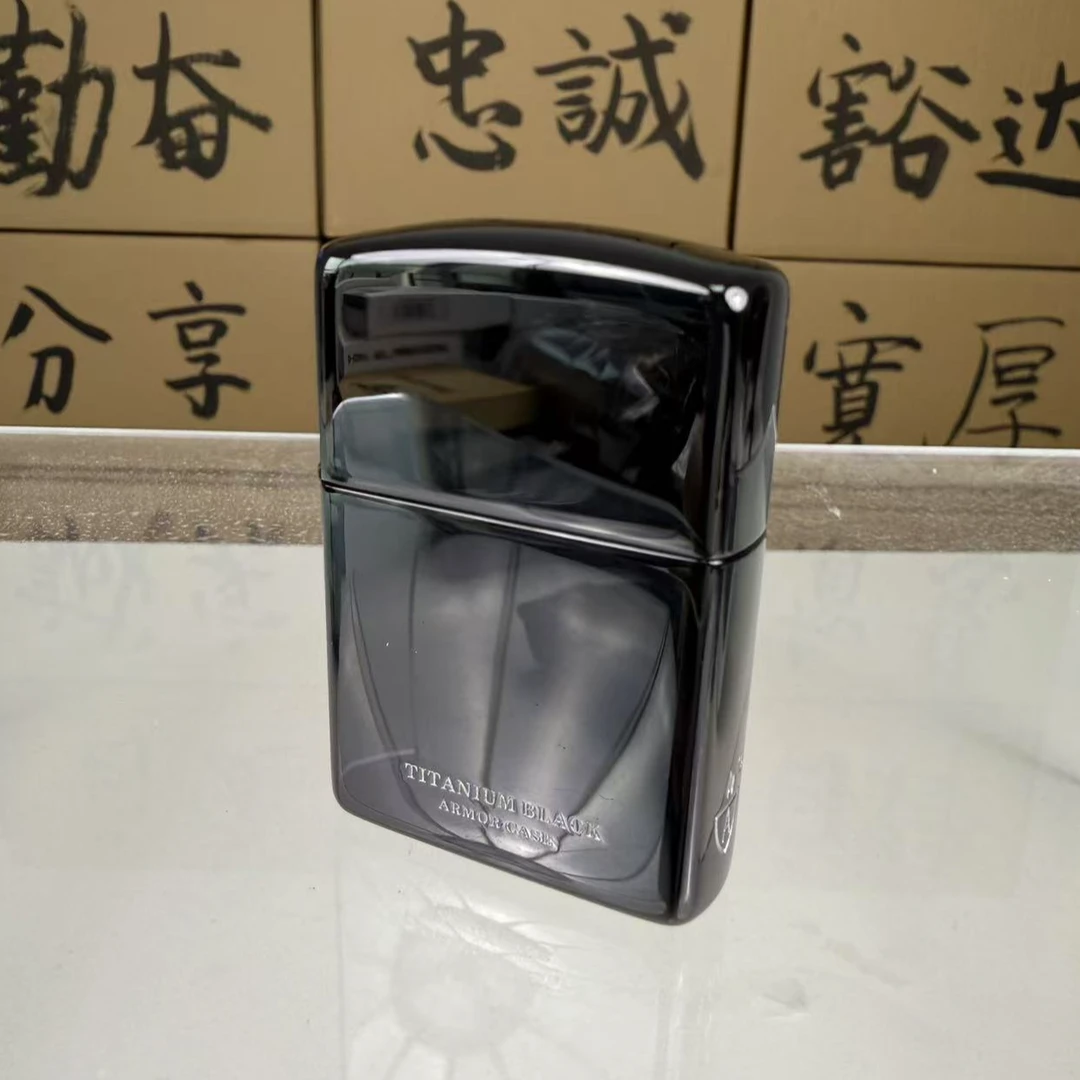 ZP正品防风打火机黑钛盔甲
