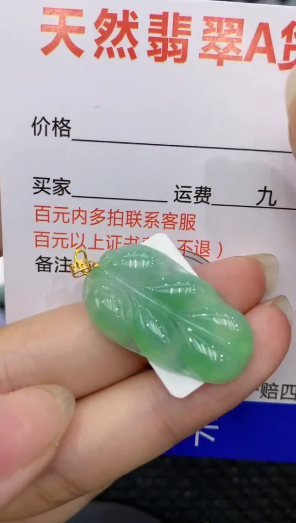 【闪购商品】翡翠颈饰18K金镶嵌8888888888