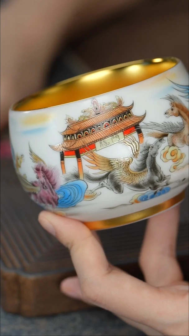 【鎏金龙门杯（龙马）】