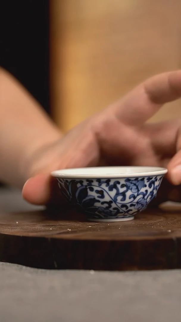 微瑕福利 现代瓷 柴 一口杯