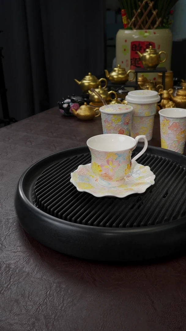 【闪购商品】杯【宜景窑梦幻花神】马克+杯碟