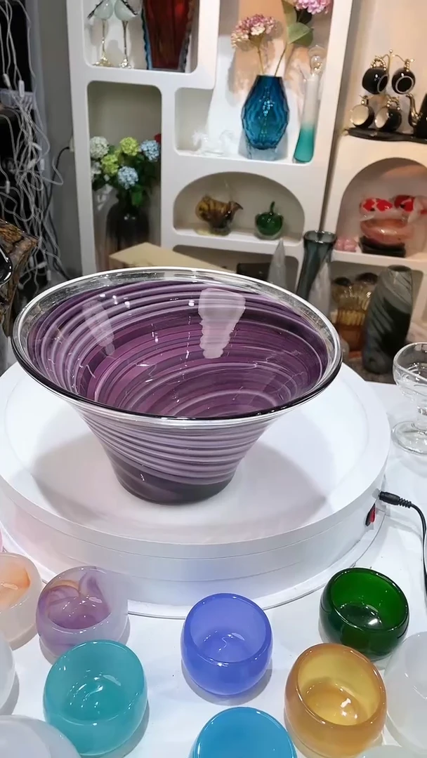 【闪购商品】琉璃1只艺术果斗24款13高琉璃果斗