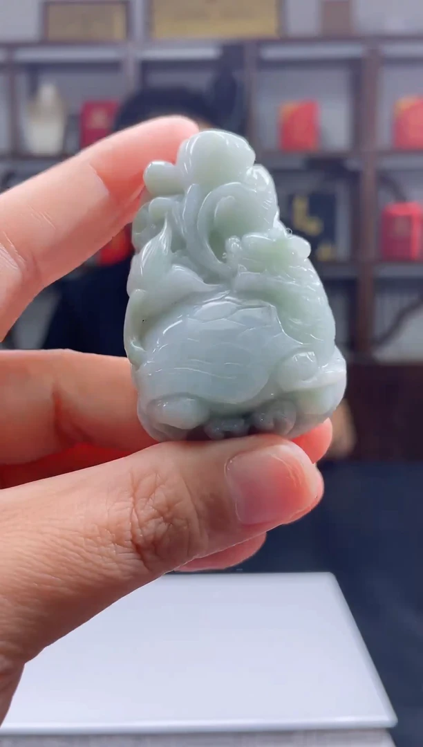 吊坠(不含链)未镶嵌翡翠天然A货翡翠多样性发其一JYZY-9.16-49