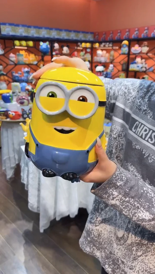 瓷片@@小黄人鲍勃陶瓷储物罐