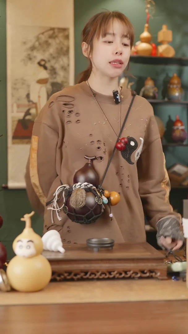 【闪购商品】284号精品天然大漆工艺防渗内胆酒葫芦~