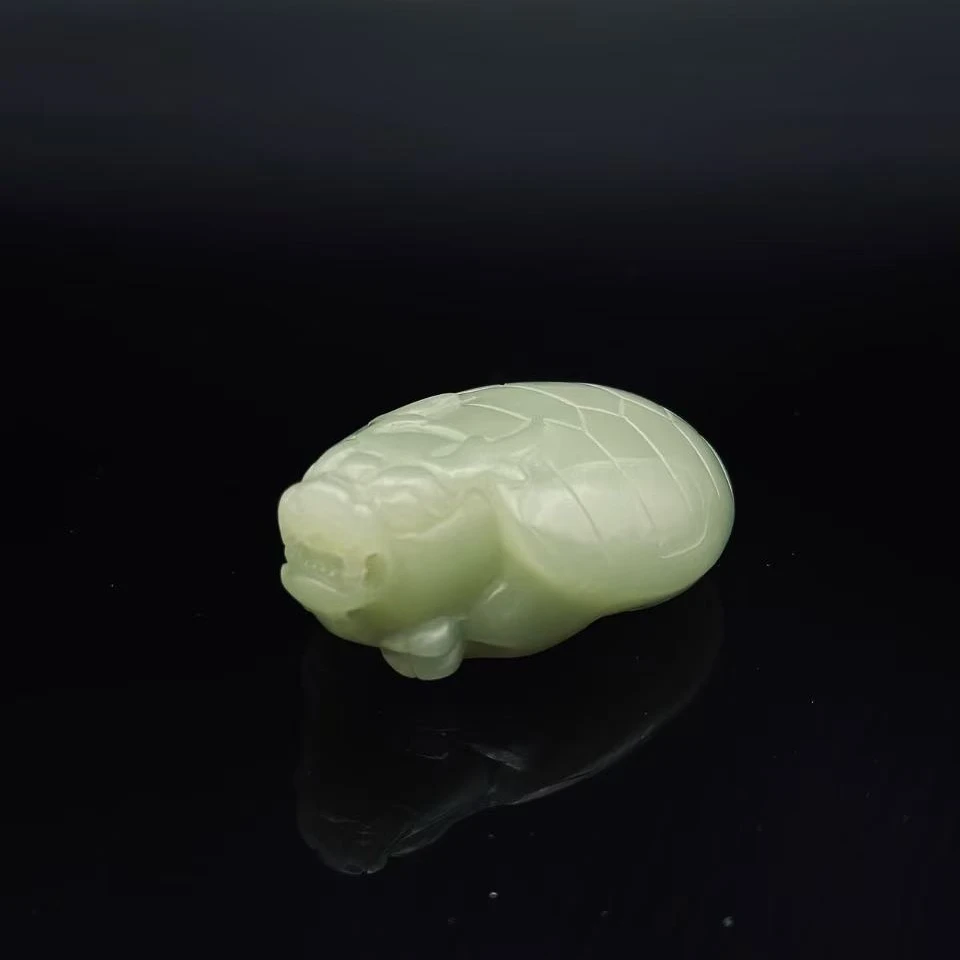 和田玉龙龟手把2150