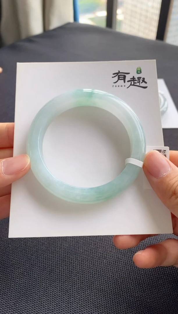 未镶嵌手镯翡翠52.7正圈
