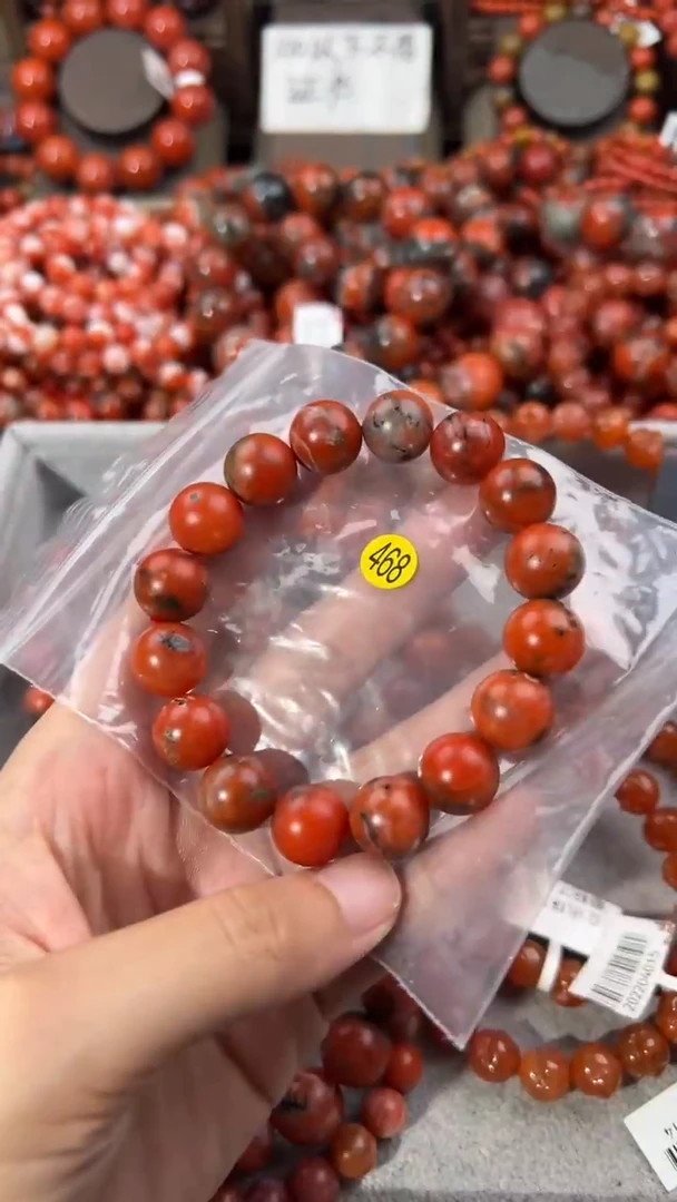 南红玛瑙手串未镶嵌13+