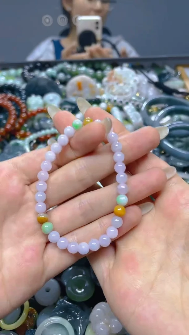 颈饰未镶嵌翡翠5MM/ U /翡翠A货，一件也是批发价