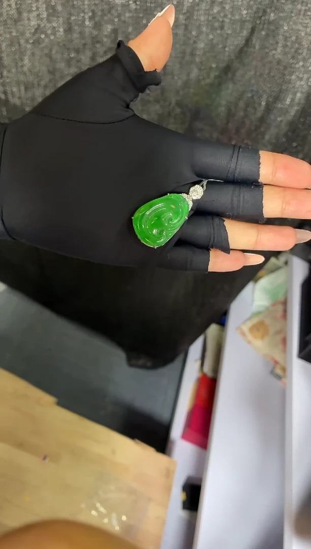 银S925镶嵌定制翡翠44定制翡翠-多样性发货（发其一）