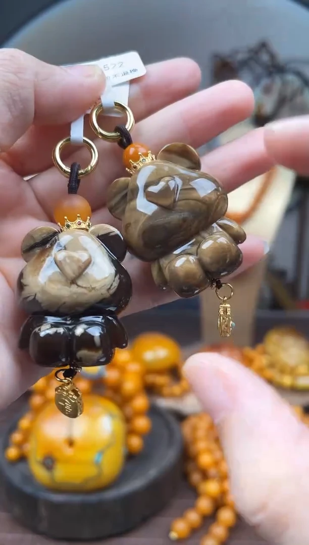 未镶嵌琥珀裸石 首饰 假1赔4（多样性发货1件