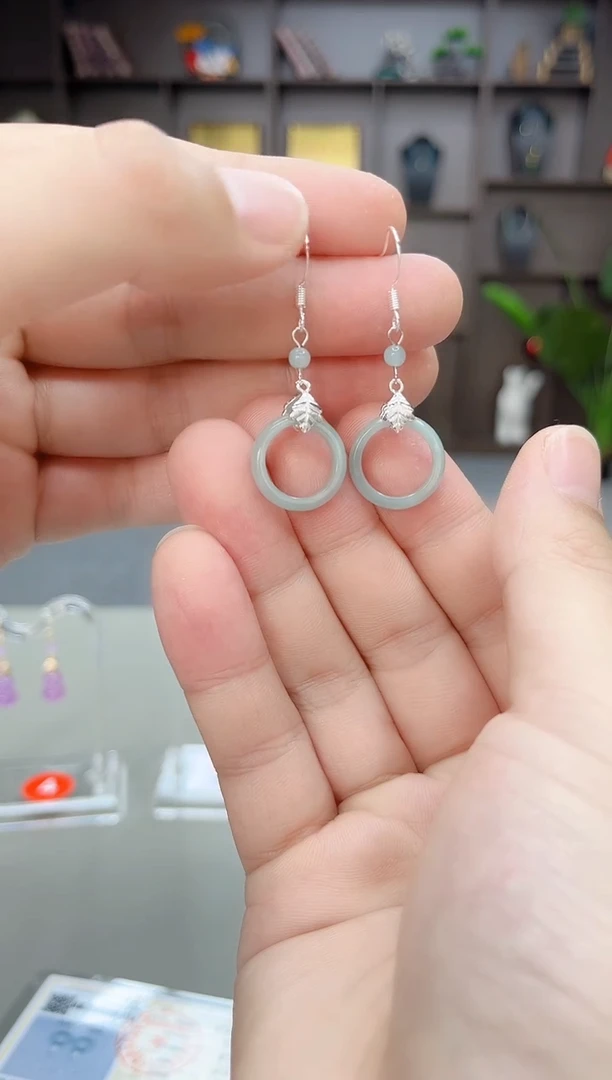 未镶嵌翡翠耳饰X39