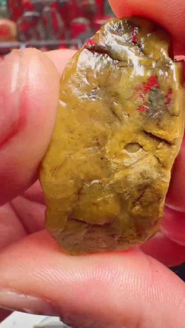 昌化鸡血石昌化田黄鸡血石17.5克