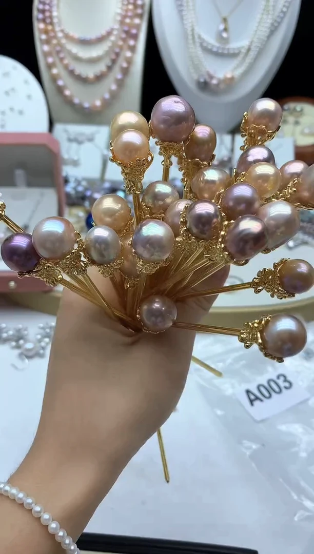 未镶嵌发饰淡水珍珠多样性发其一